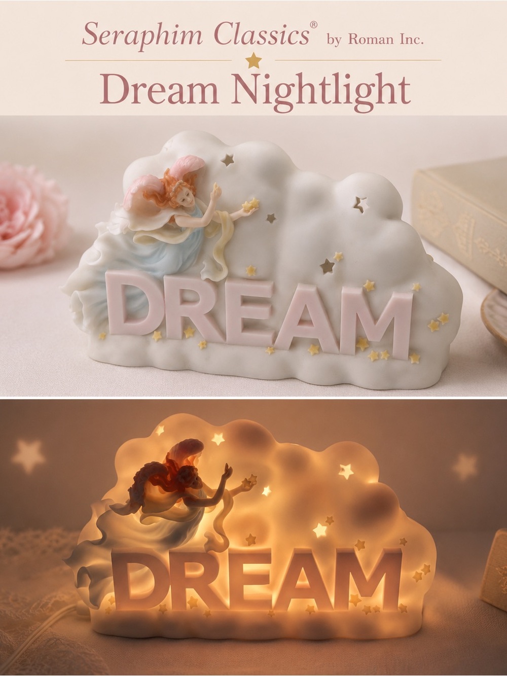 Seraphim Classics Heaven on Earth Dream Angel Cloud Nightlight Lamp